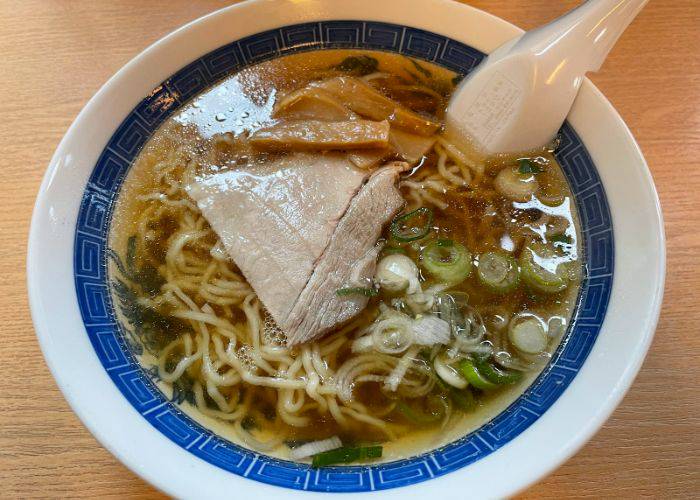 A bowl of Chinese-style ramen at Kamenoya in the Aomori Prefecture.